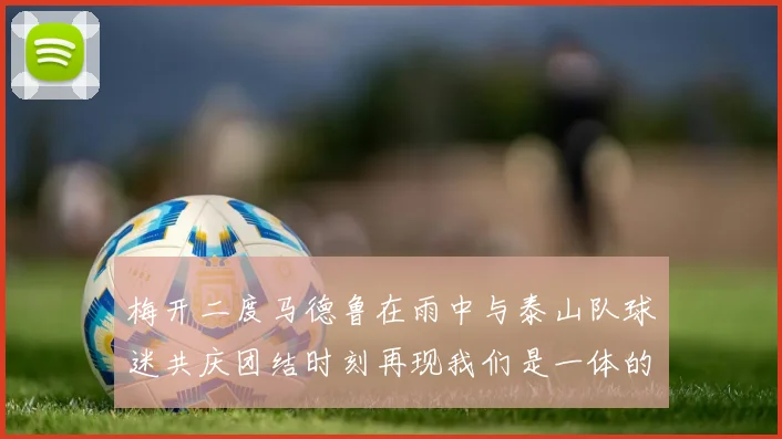 梅开二度马德鲁在雨中与泰山队球迷共庆团结时刻再现我们是一体的精神